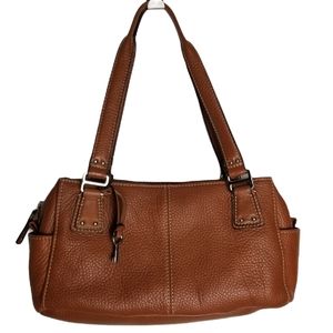 FOSSIL Tan Pebbled Leather Handbag